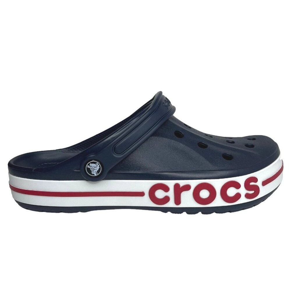 Crocs Bayaband Mens Slip-on Clog Size 10 Navy Blue Water Friendly Lightweight - Picture 3 of 14